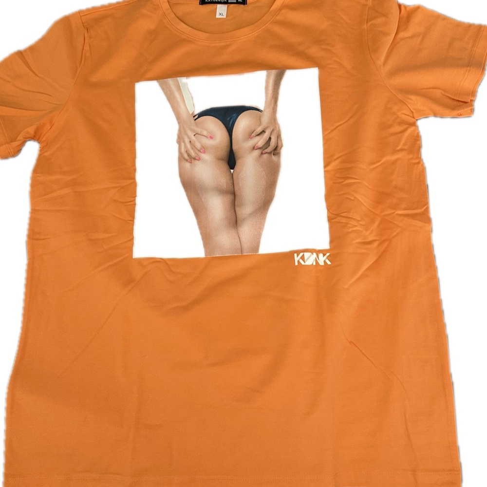 KDNK Orange Graphic T-Shirt S, L, XL, M NWOT